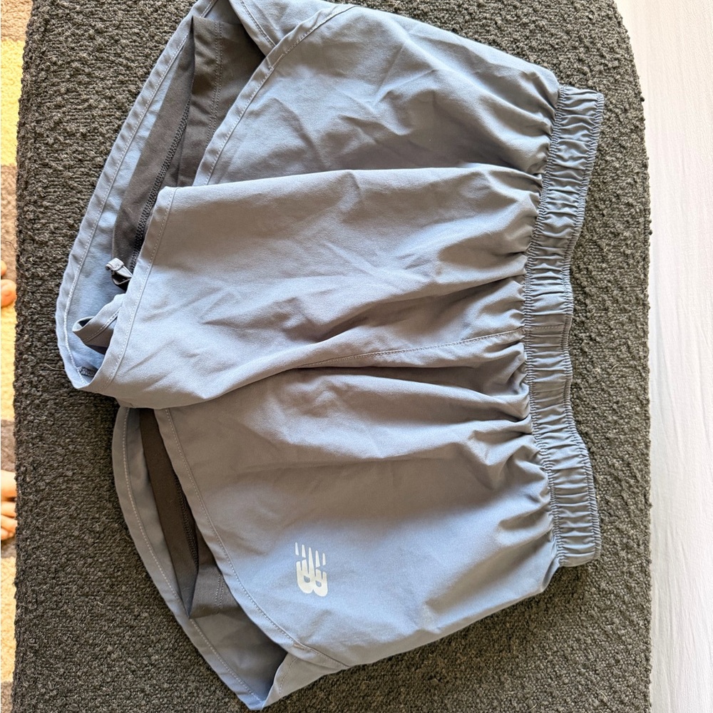 New Balance Light Gray Running Shorts